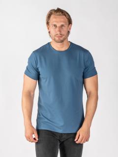 Pánské rozstřižené tričko | óčko | Denim blue Regular, 3XL