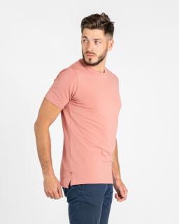 Pánské rozstřižené tričko | óčko | Light coral Slim, L