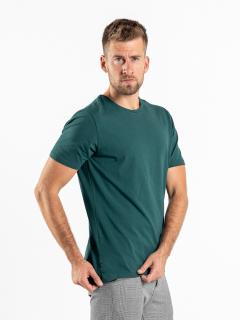 Pánské rozstřižené tričko | óčko | Smaragd green Regular, 3XL