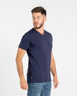 Pánské rozstřižené tričko | véčko | Navy Slim, L