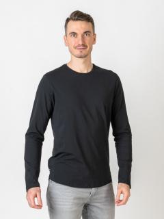 Pánský klasický dlouhý rukáv | óčko | Deep black Slim, L