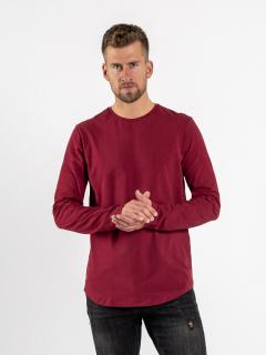 Pánský prodloužený dlouhý rukáv | óčko | Burgundy Slim, L