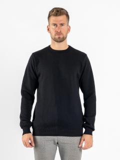 Pánský prodloužený merino svetr | Deep black 3XL