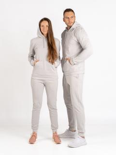 UNISEX prodloužená mikina s kapucí | Light gray | VÝPRODEJ S