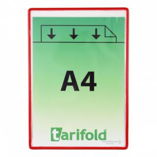 Kapsa TARIFOLD samolepící A4 červená 5ks