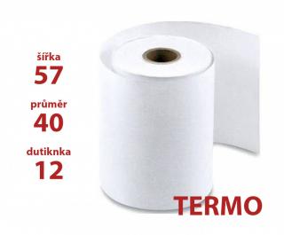 Kotoučky papírové 57/40/12 termo