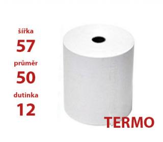 Kotoučky papírové 57/50/12 termo