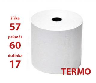 Kotoučky papírové 57/60/17 termo