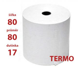 Kotoučky papírové 80/80/17 termo