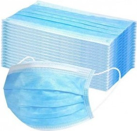 Rouška Disposable Protective Mask, 50 ks, modrá