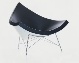 VITRA KŘESLO LÁTKA HOPSAK ČERNÝ / COCONUT CHAIR HOPSAK NERO