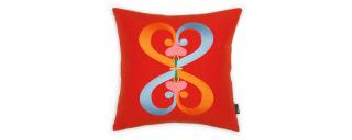 VITRA POLŠTÁŘEK  VYŠÍVANÝ ČERVENÝ/ EMBROIDERED PILLOW DOUBLE HEART RED