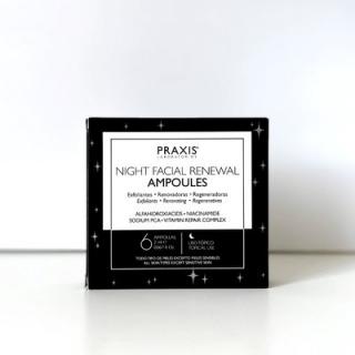 Praxis Noční ampule Night Facial Renewal 6 ks