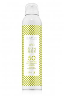 Voděodolné opalovací mléko ve spreji SPF 50 - Sun lotion spray - 200 ml
