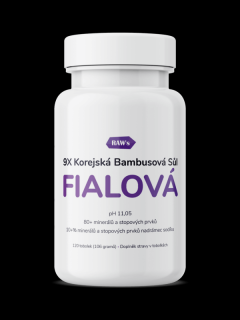 9X Fialová bambusová sůl (Korea) -120 kapslí (Raw's) RAW5