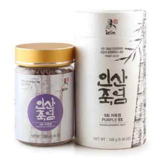 9X Fialová Bambusová sůl - (Korea) - 240g (krystaly)