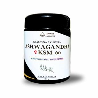 Ajem FiT - Doplňky Stravy | ASHWAGANDHA KSM66 (prášek) -100g (AjemFiT) - 1 Balení (100g) AJEM4