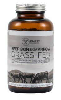 Hovězí kostní dřeň (grass-fed) -180 kapslí (Paleo Powders)