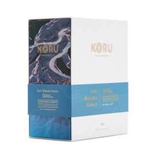 KORU RAW MANUKA HONEY -250g (MGO od 300+ do 1500+) - MGO - 500