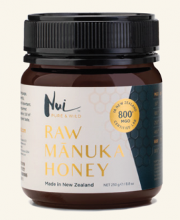 NUI PURE  WILD | NUI RAW Manukový med (MGO 800+) -250g (Nový zéland)