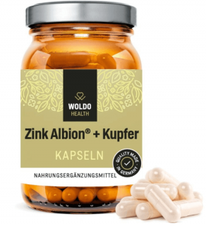 Zinek Albion® + Měď  -90 kapslí (WOLDOHEALTH) WOL16