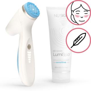 Nu Skin ageLOC Lumispa iO pro číštění pleti + čistící gel pro citlivou pokožku 100 ml dárková sada