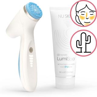 Nu Skin ageLOC Lumispa iO pro číštění pleti + čistící gel pro suchou pokožku 100 ml dárková sada