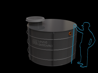 Retenční podzemní nádrž na dešťovou vodu k obetonování 4m3 21% DPH: ostatní případy, nákup na firmu/IČ