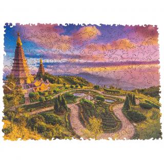 Dřevěné puzzle - Chiang Mai Velikost: S - 23 x 16 cm, 125 dílku