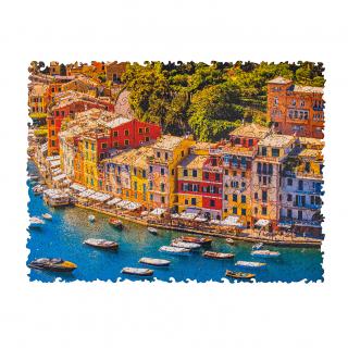 Dřevěné puzzle - Italian Riviera Velikost: S - 23 x 16 cm, 125 dílku