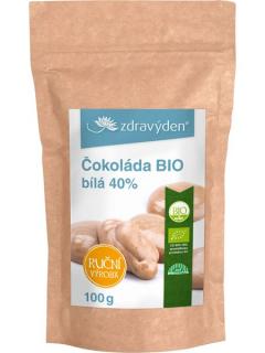 Čokoláda bílá BIO 40% 100g