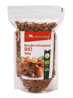 Mandle neloupané  BIO 500 g