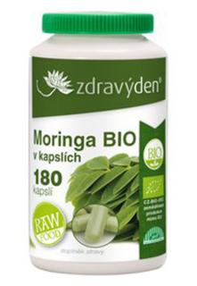 Moringa vegan kapsle RAW/BIO 180 ks