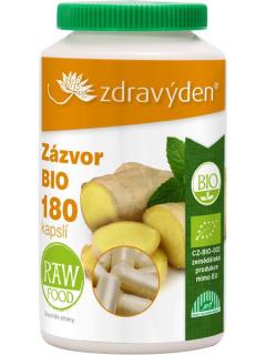 Zázvor RAW/BIO 180 kapslí