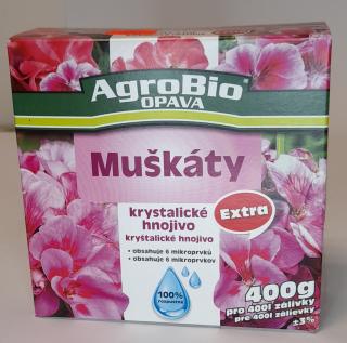 AgroBio krystalické hnojivo muškáty 400 g