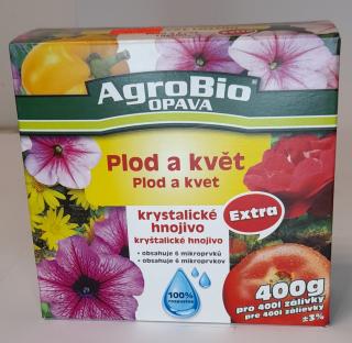 AgroBio krystalické hnojivo plod a květ 400 g