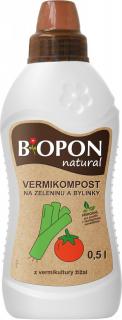 BIOPON natural Vermikompost na zel. a bylinky 0,5 l