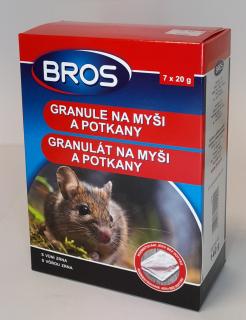 Bros – granule na myši 7x20 g