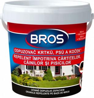 Bros – odpuzovač krtků, psů a koček 350 + 100 ml