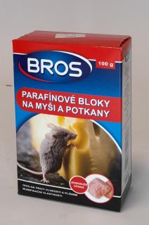 Bros – parafínové bloky na myši a potkany 100 g