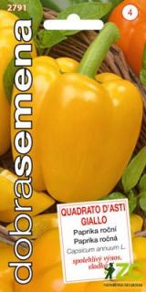 Dobrá semena Paprika zel. - Quadrato D´asti Giallo 0,4g, žlutá