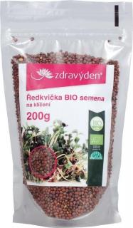 Zdravý den Bio ředkvička semena na klíčení 200 g