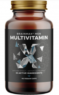 BrainMax Men Multivitamin, multivitamín pro muže, 90 rostlinných kapslí