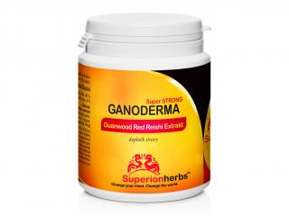 Superionherbs Ganoderma, Duanwood Red Reishi, Extrakt 40 % polysacharidů 90 kapslí