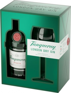 Tanqueray London dry + sklenice