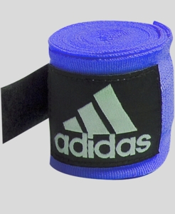 Elastické bandáže - omotávky na ruce - Adidas - 2,55m x 5cm se suchým zipem Barva: Modrá