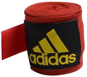 Elastické bandáže - omotávky na ruce - Adidas - 4,55m x 5cm se suchým zipem Barva: Bílá