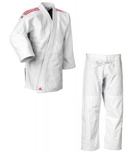 JUDO KIMONO ADIDAS QUEST J690 - červené pruhy Velikost: 155