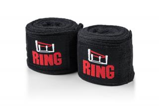 RING SPORT BOXERSKÉ BANDÁŽE PRO 350CM ČERNÉ