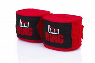 RING SPORT BOXERSKÉ BANDÁŽE PRO 350CM ČERVENÉ